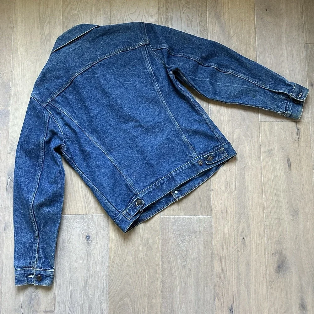 Vintage LEVIS 80s Denim‎ Trucker Jacket Type III 70506-0216 Sz 38R Made In USA